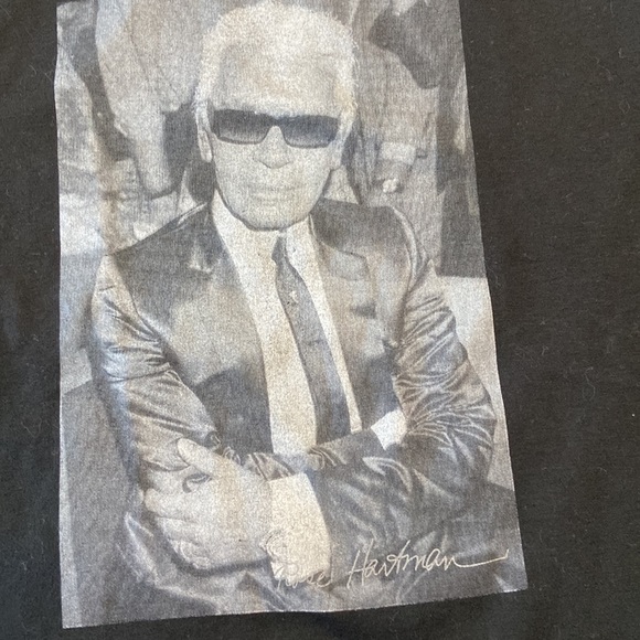 Proof of Concept Karl Lagerfeld Black Tee Shirt Pima Cotton - Picture 2 of 5